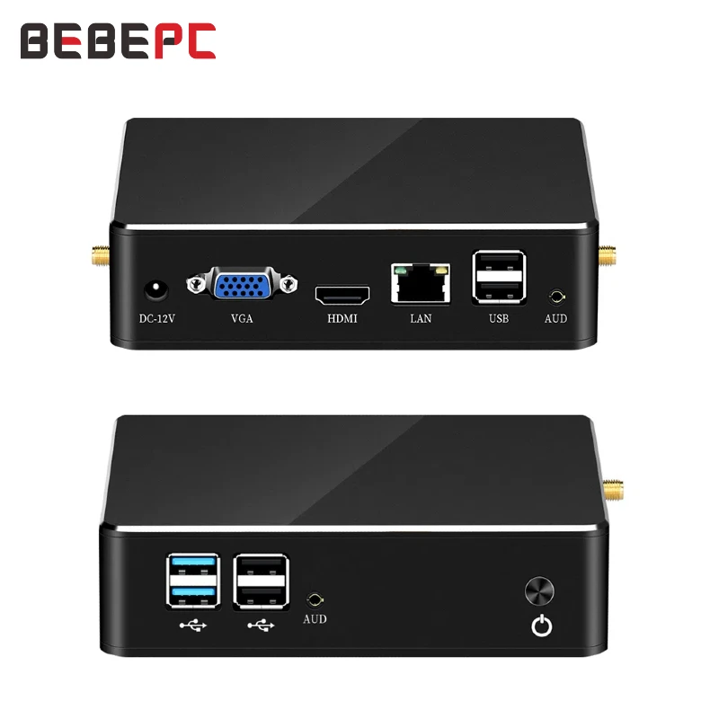 Bebepc Mini Pc J4125 Ddr4 1 Lan Reatle 8111H 256G 128G Sata Ssd 300Mbps Wifi Windows 10 11 Linux Computer