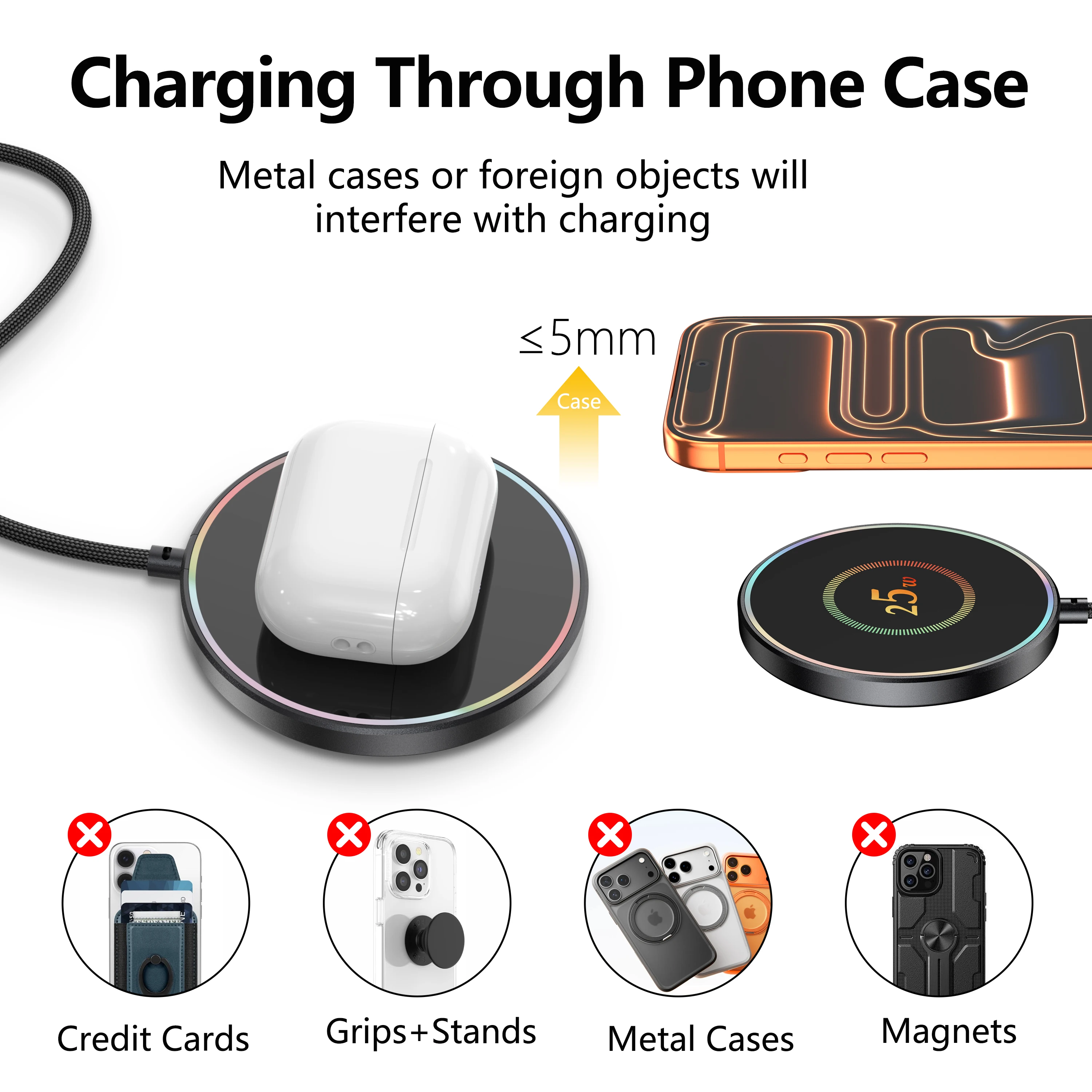 شاحن لاسلكي مغناطيسي سريع QI2 - مراجعة Desk Charging Station وسعره