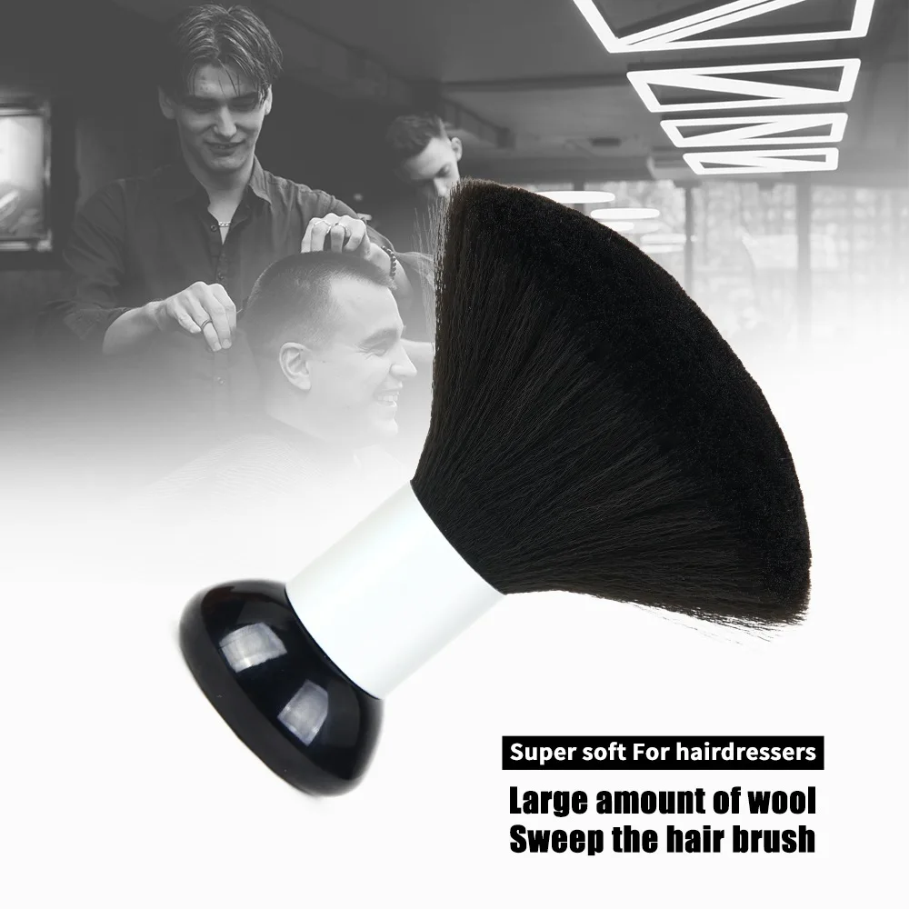 Weiche Haarbürste Nacken- und Gesichtsbürste Friseur-Haarbürste für Friseursalon Haarstyling Friseurwerkzeuge – Detail 6
