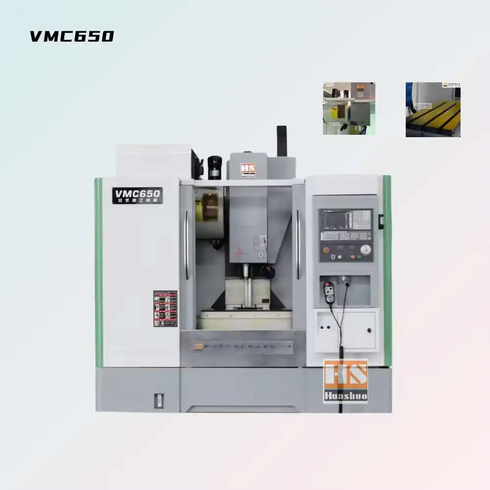 VMC650 Single Spindle CNC Milg 3 Axis Vertical Automatic Tool Change With Control System Core Motor Engine Gear