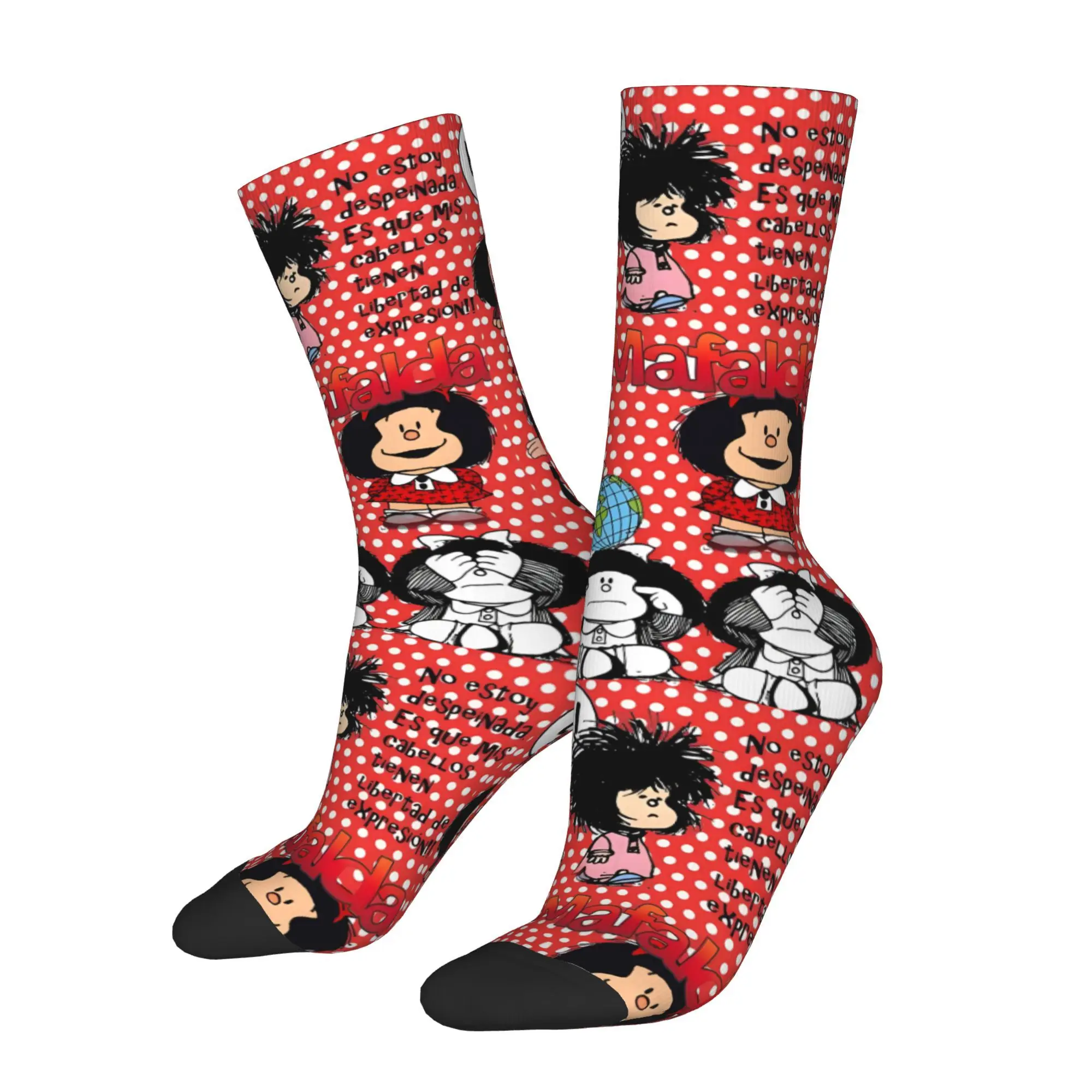 

Mafalda Cute Comic Character Socks Sports 3D Print Boy Mid-calf Sock