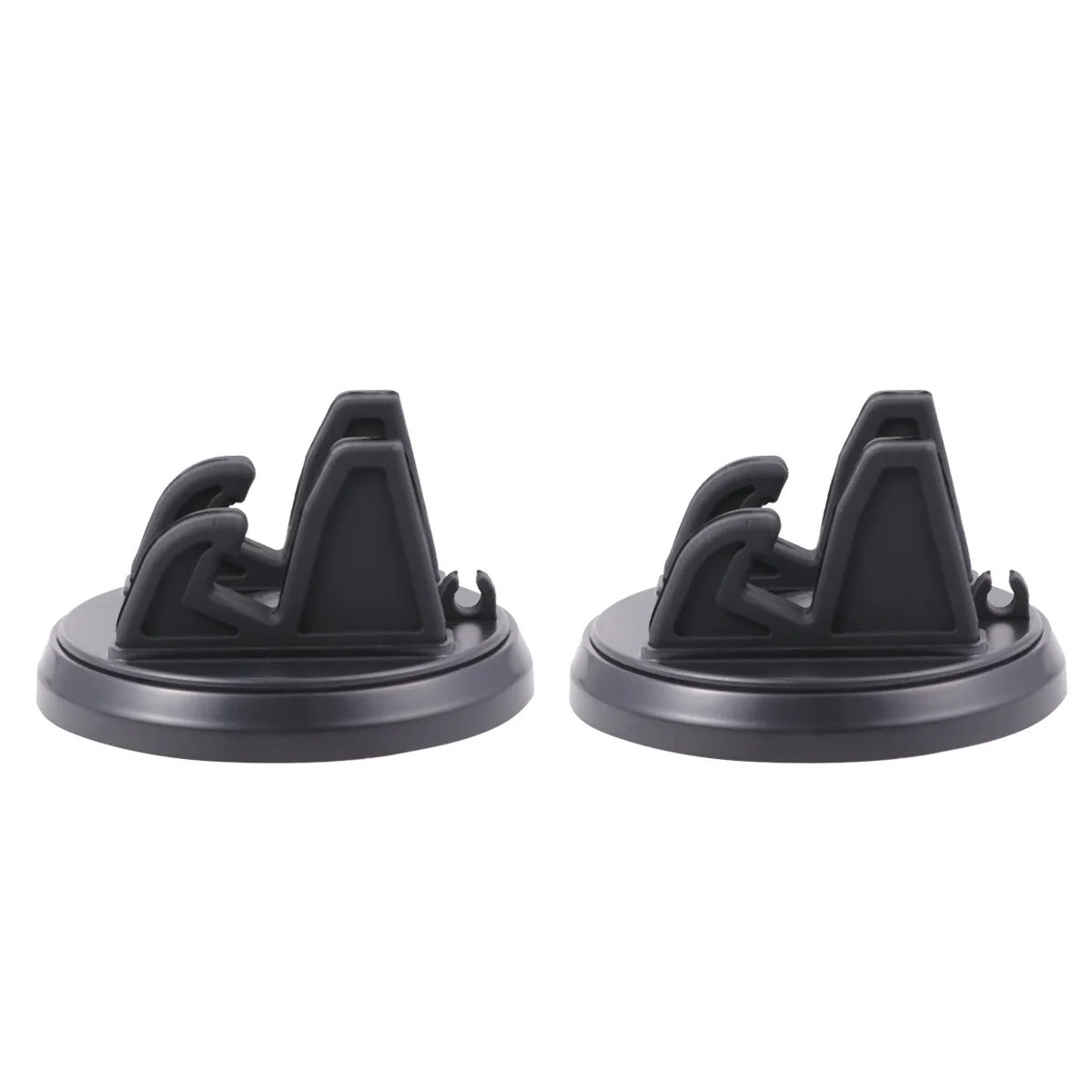 

2Pcs Black Car Phone Holder 360 Degree Rotatable Dashboard Mount for Vertical Horizontal Use Hands-Free Stand