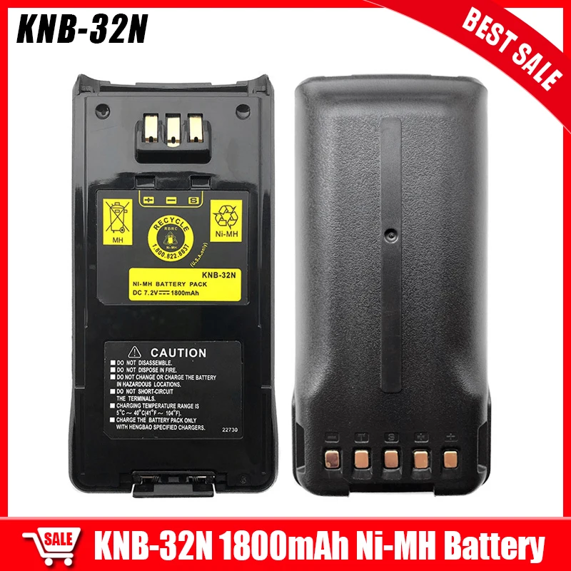 KENWOOD-Batería de repuesto para walkie-talkie Ni-MH de 1800mAh para KNB-32N, TK-3185, TK-2180, Radios bidireccionales, piezas de Radio