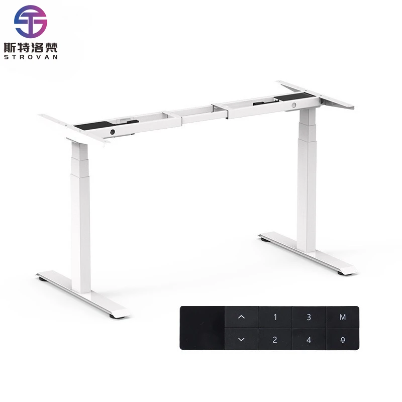 

Dual Motor 3-Section Electric Lifting Table Frame Adjustable Height E-sports Computer Desk Table Legs