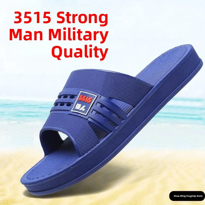 

Men's Thick Bottom Waterproof Rubber Sandals Anti-Slip Wear-Resistant Large Size Slippers Comfortable Summer Slip-On Shoes