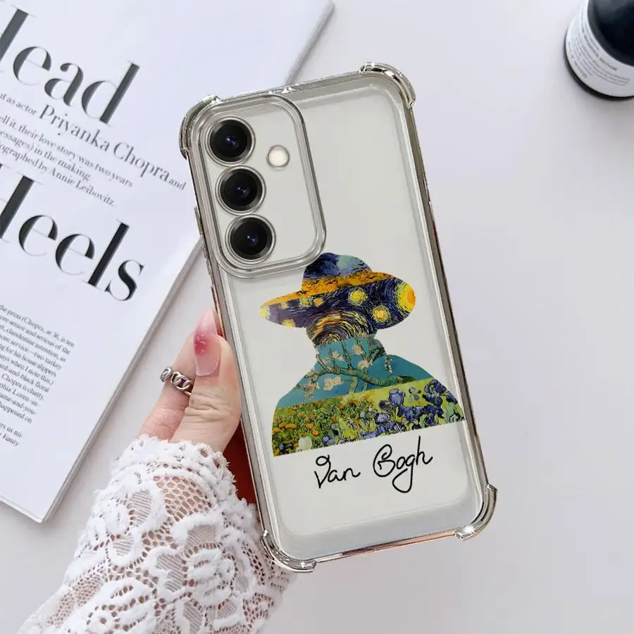 فان جوخ التصميم الإبداعي لينة غطاء حقيبة لهاتف سامسونج غالاكسي A24 A25 A33 A13 A35 A36 A52 A17 A15 A26 A16 A21s #4