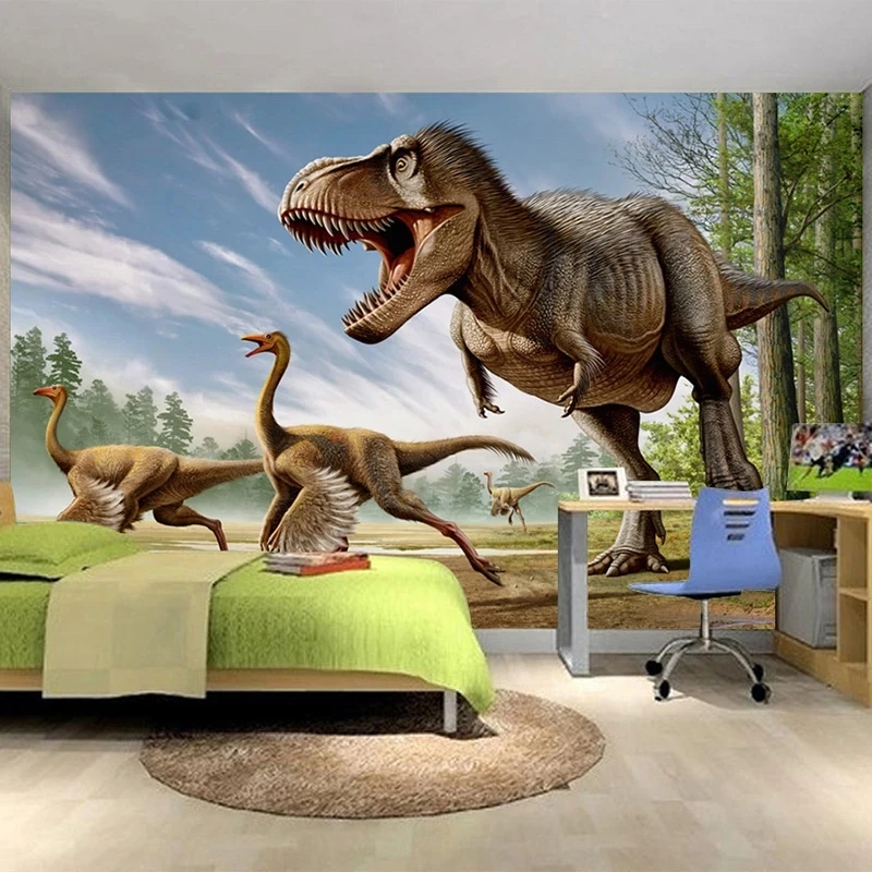 Custom Photo Mural Wallpaper 3D Dinosaur Bedroom Decorate Children's room Living room sofa TV background wall restaurant Hotel