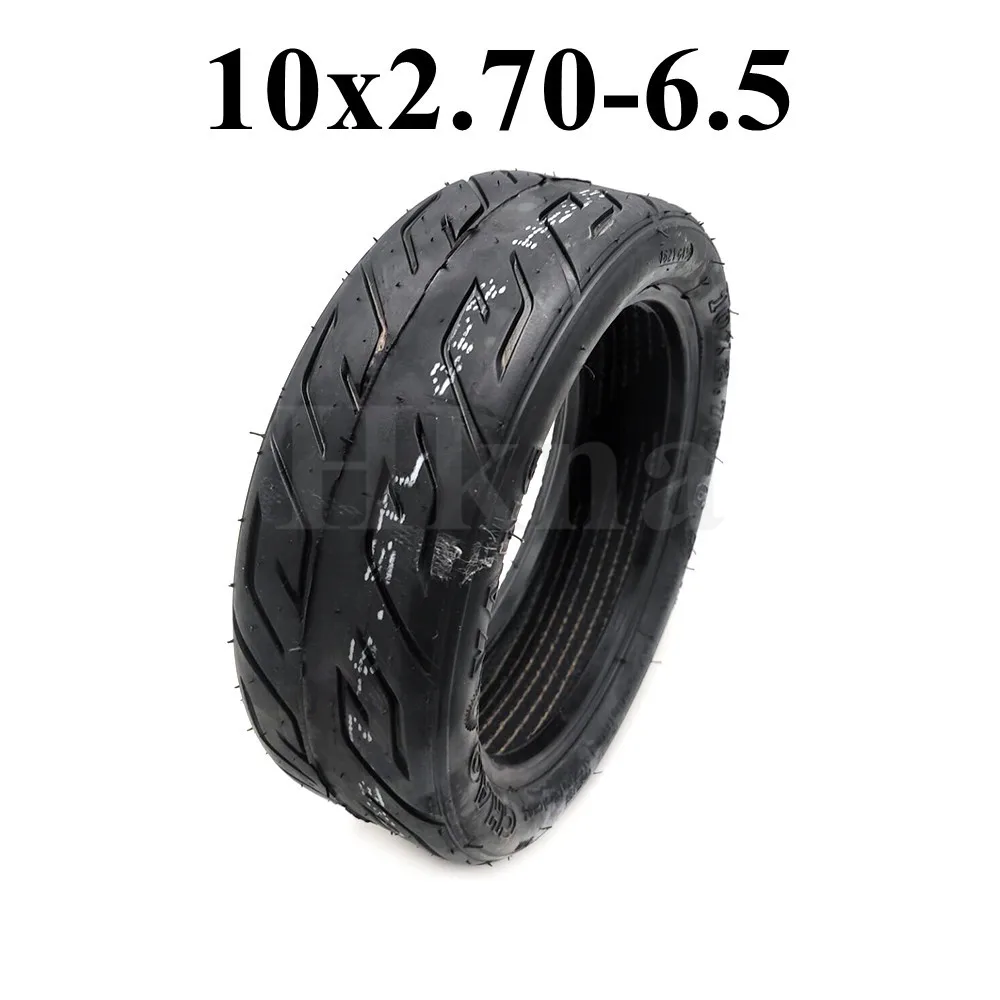 10x2.70-6.5 Tubeless Tire 10x2.75-6.5 Anti Skid Off-Road Vacuum Tyre for Electric Scooter 10 Inch Front and Rear Wheel Parts