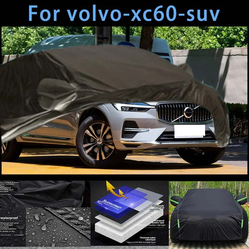 

For volvo-xc60-suv Outdoor Protection Full Car Covers Snow Cover Sunshade Waterproof Dustproof Exterior Car accessories