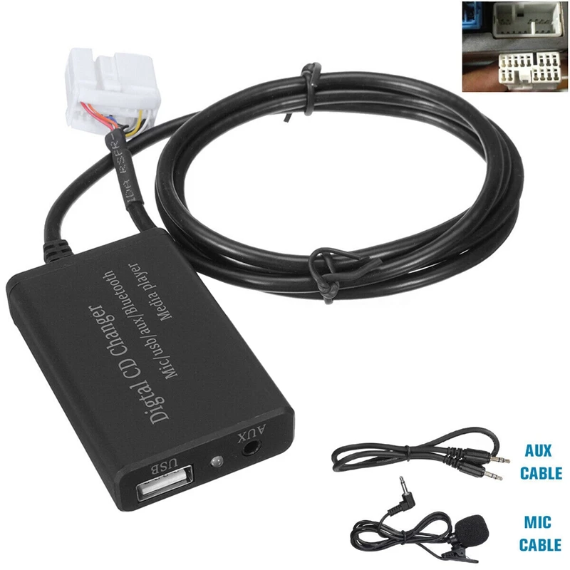 Bluetooth Music Hands-Free Car Interface AUX Adapter For Honda Accord Civic CRV