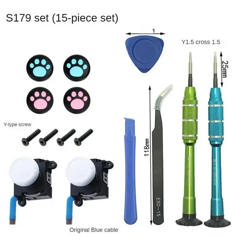 For Switch Joycon Controller3D Replacement Joystick Analog Thumb Stick Tri-Wing Screwdriver Tool Repair Tool