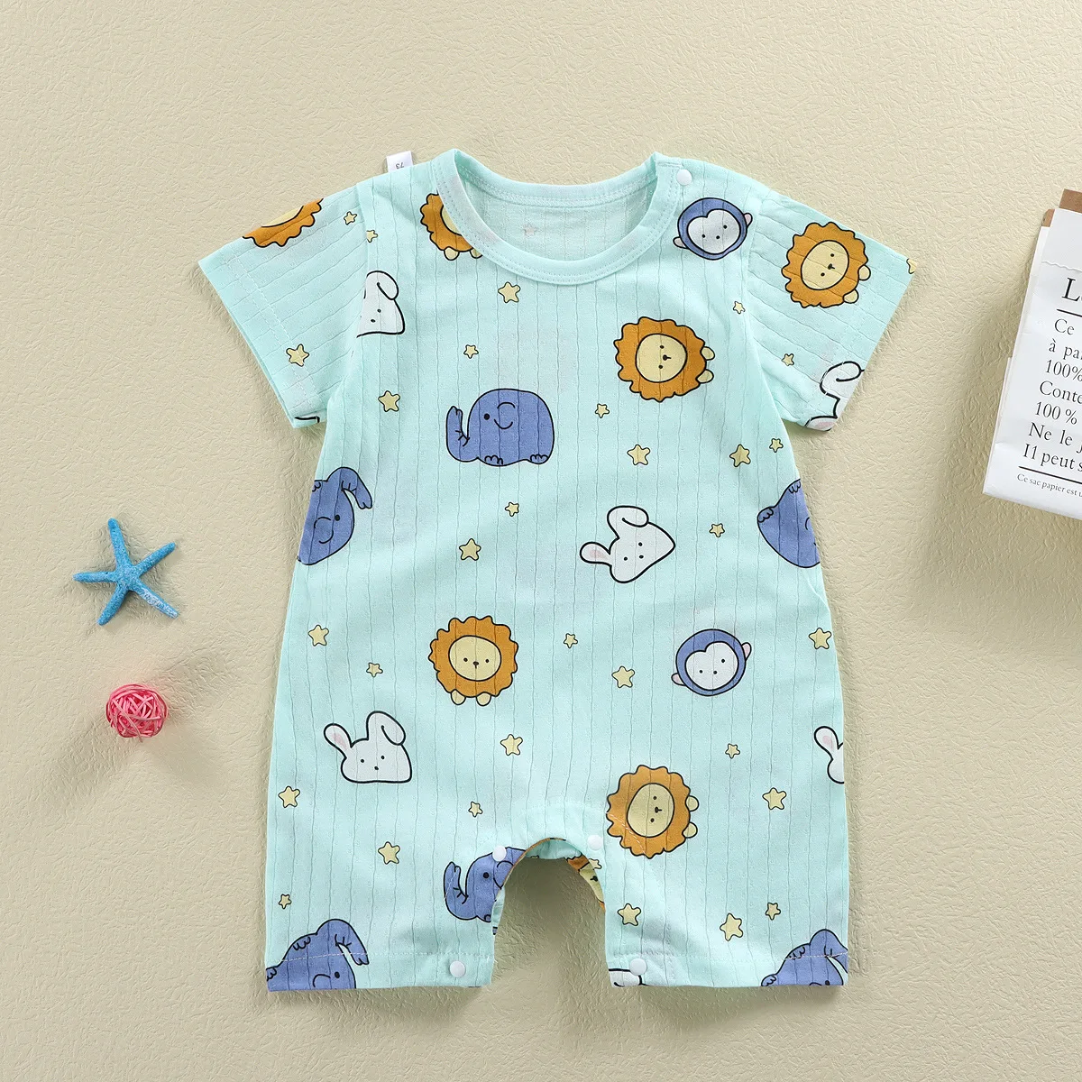 Summer Baby Jumpsuit Short Sleeved Newborn Boys Girls Romper Baby Jumpsuit Kid Clothes Children\'s Clothing