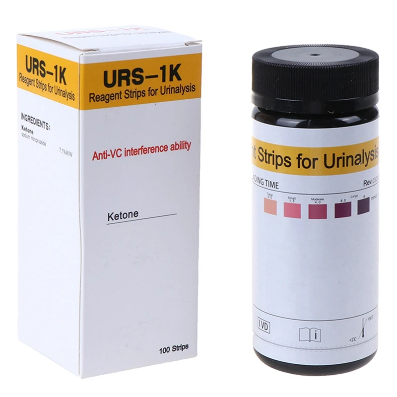 شرائط كيتون الرئيسية ، تحليل وزن البول ، شرائط كيتو ، 300 قطعة للزجاجة