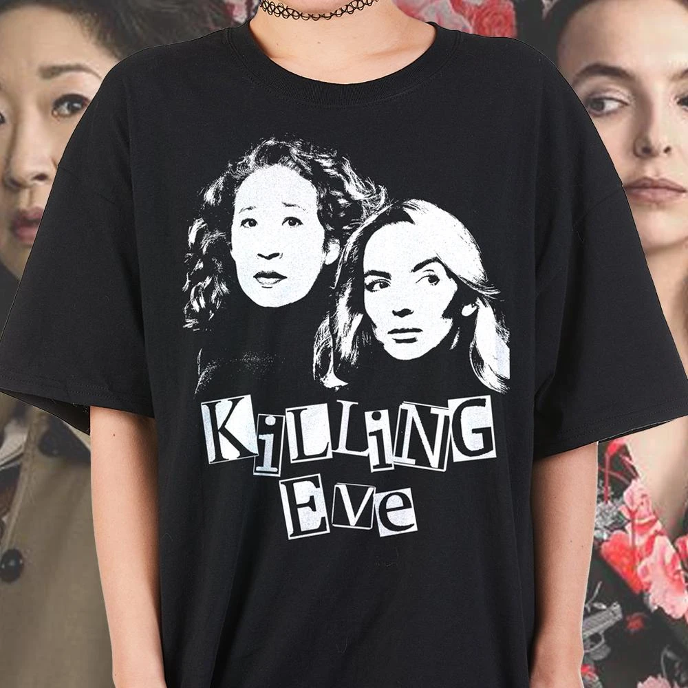 Camiseta Killing Eve, Sandra Oh, Jodie Comer, Eve Polastri, Villanelle, Oksana Astankova, Ropa, Camiseta de Manga Corta para Hombre y Mujer