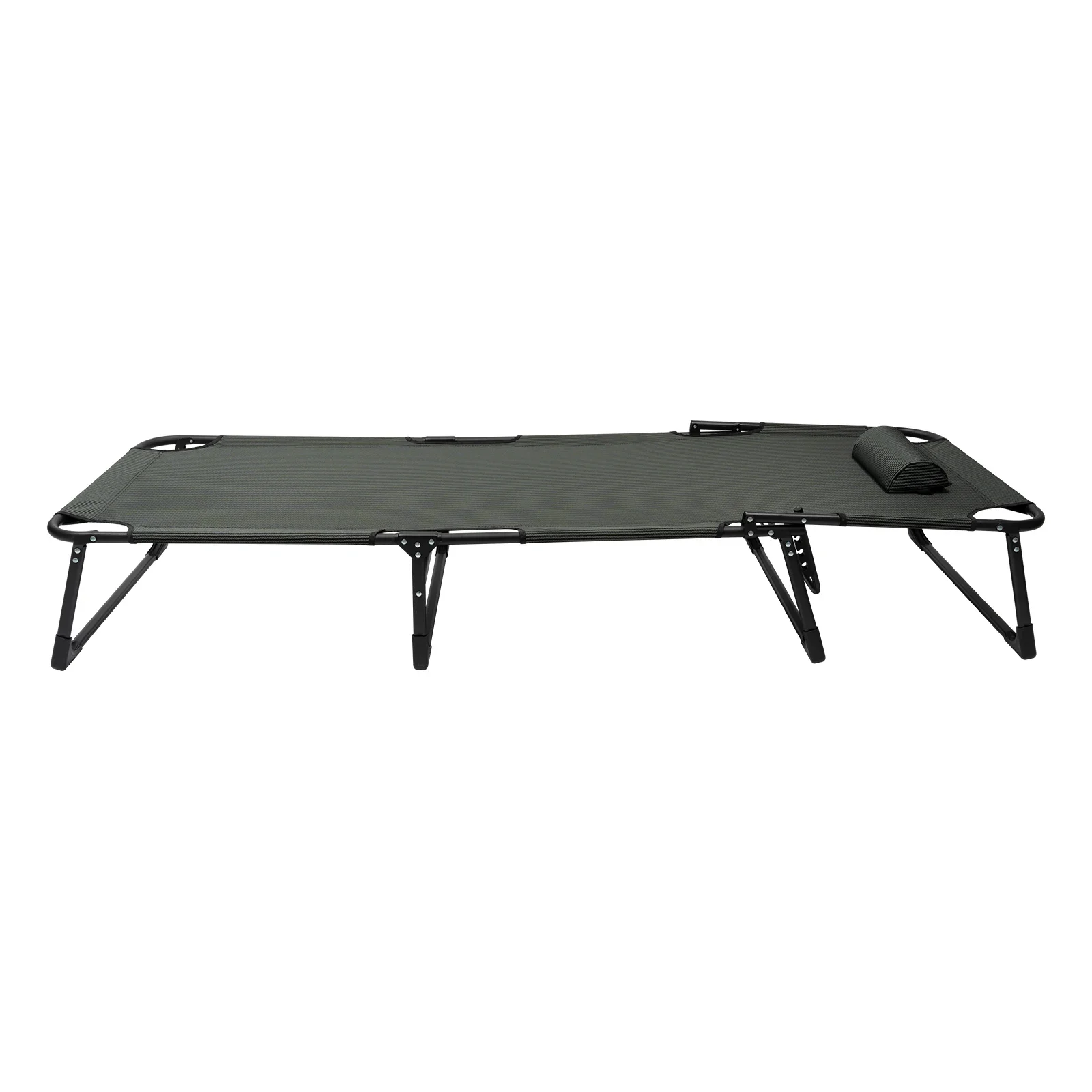 

Folding Camping Cot with 4 Adjustable Positions, Non-Slip Mats, Oxford Cloth, Easy to Carry, Comfortable for Napping, Suitable