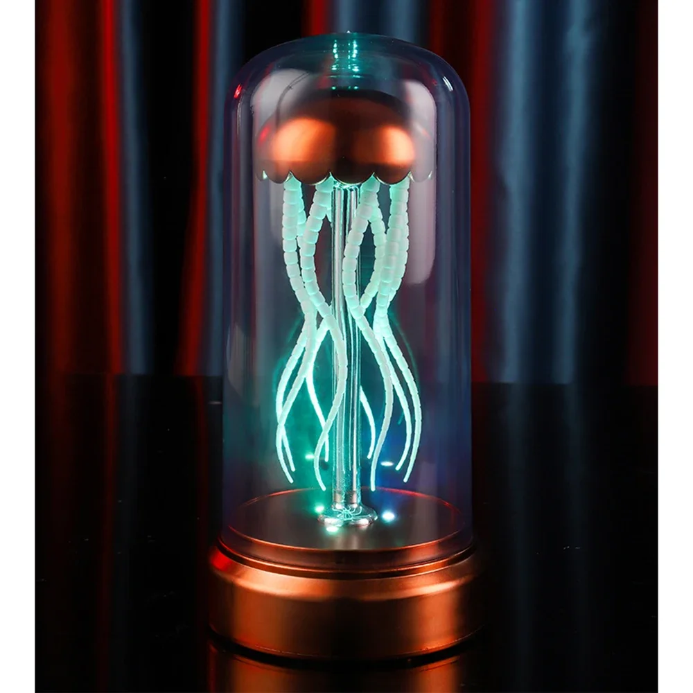 Octopus Audio Jellyfish Atmosphere Lamp 4 Lighting Mode Bluetooth Birthday Valentines Day Gift Singing Dance Decoration Light