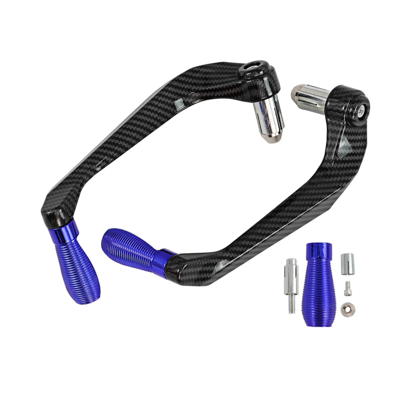 Universale moto manubrio freno leve frizione protezione protezione in fibra di carbonio alluminio per Yamaha Kawasaki Honda 5 colori