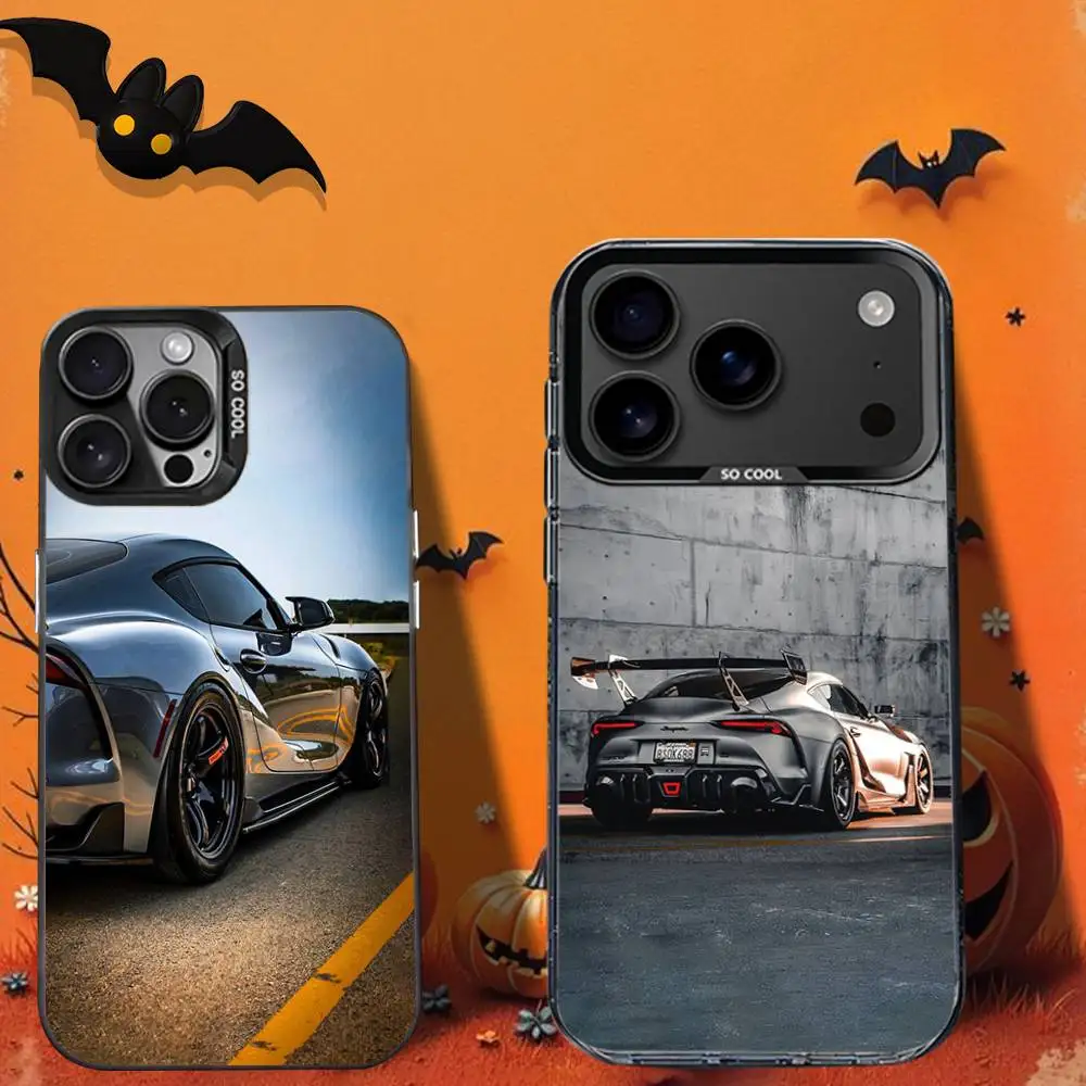 

Car Supra T-Toyo-taS G-GRS Phone Case For iPhone 16,12,13,17,15,1,11,Mini,Pro,SE,XS,MAX,Black Matte Silicone Cover