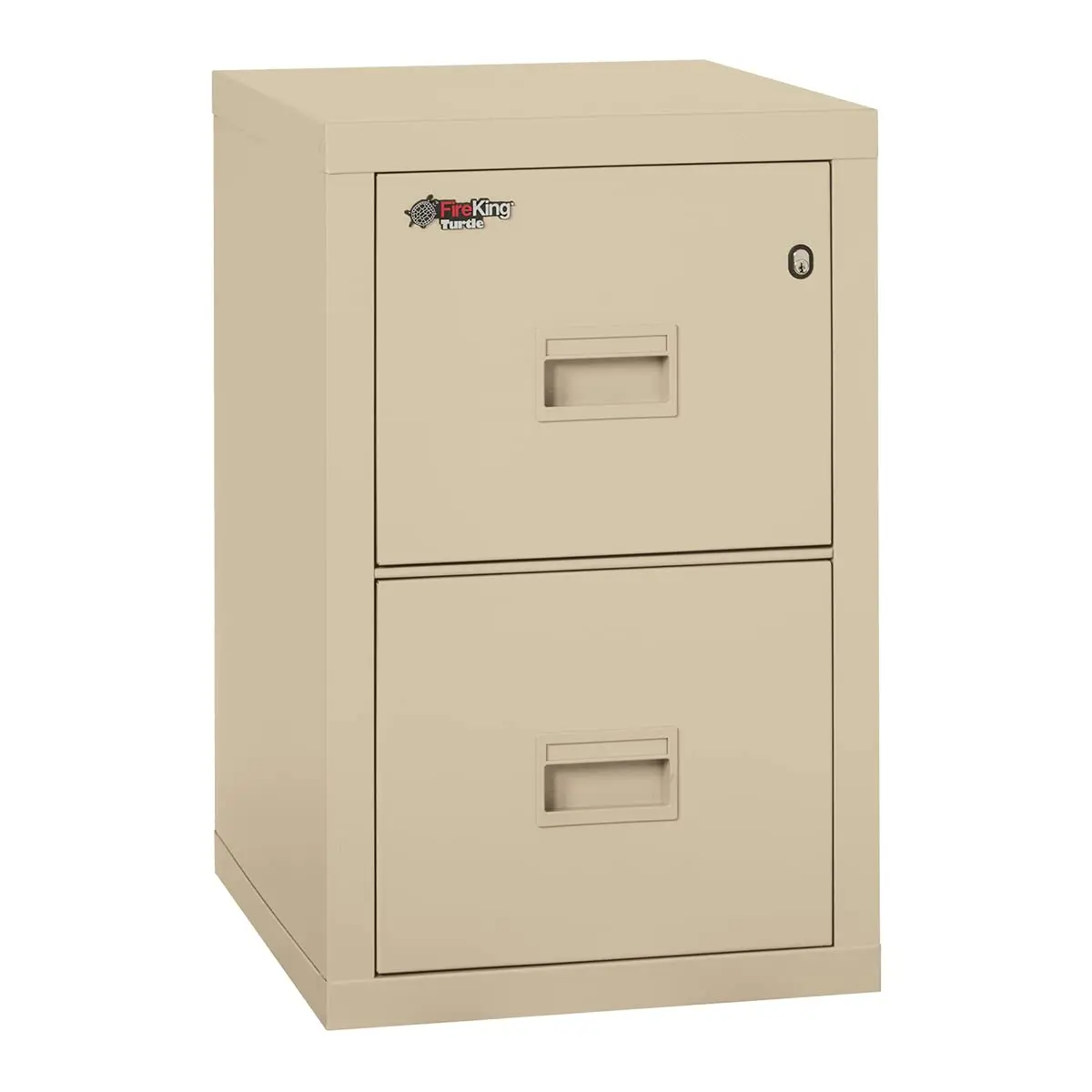 One-Hour Fireproof Vertical Filing Cabinet, 2 Drawers Legal or Letter 18