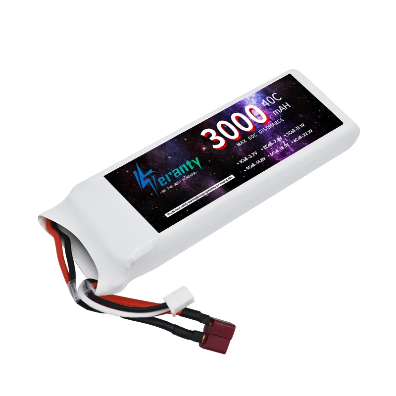 Akumulator Lipo 2S 3000mAh 7.4V 45C z wtyczką XT60 do samolotu RC Quadcopter Helikopter Drone FPV Model Wyścigi Akumulator 7.4V