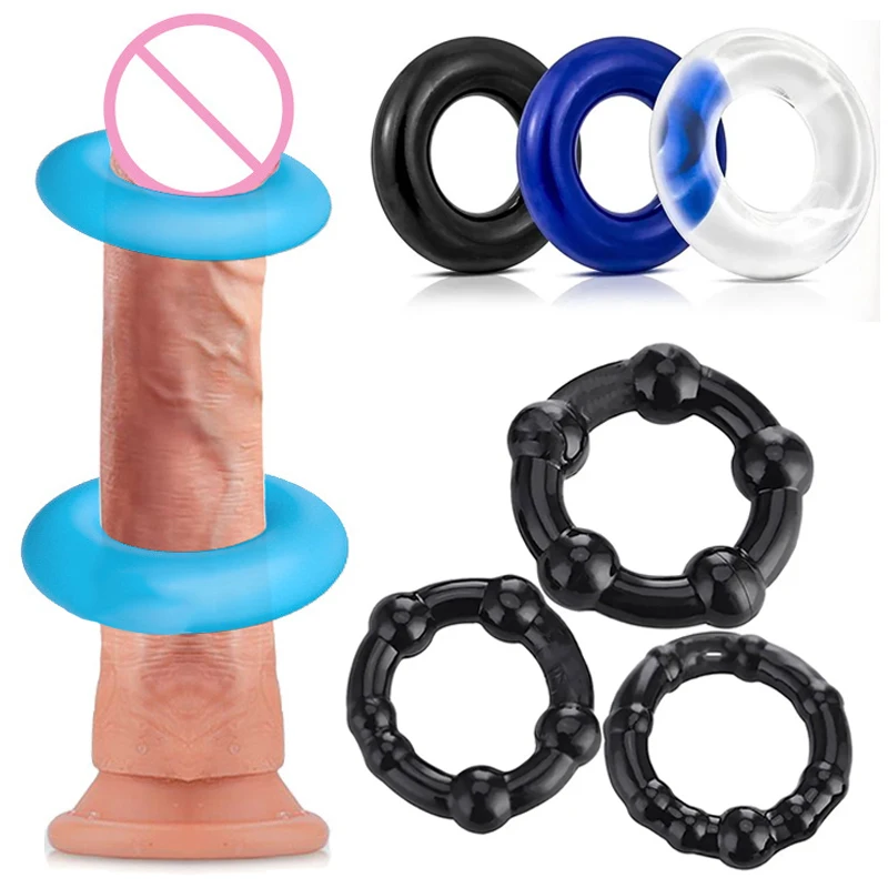 Anéis de pênis de silicone duráveis para homens, anel do galo masculino, ejaculação tardia, brinquedos sexuais, bloqueio do sêmen, ereção duradoura, pênis, brinquedos adultos