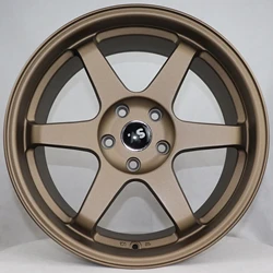 1PC TE37 bronze finish 5x100 passenger car wheels 120 pcd 5 holes 18 inch sport rims for racing