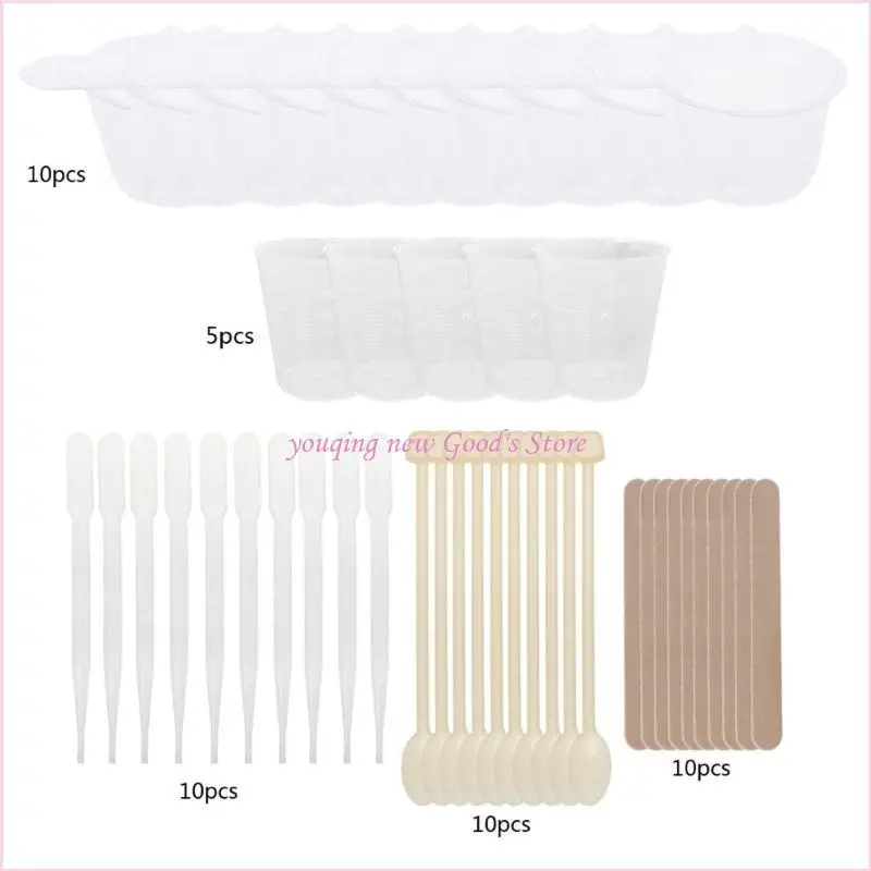 57QA سيليكون قياس الأدوات كوب أدوات القبل 27.5 مل القياس كوب العصي الخشب نقل الكؤوس القشق القش