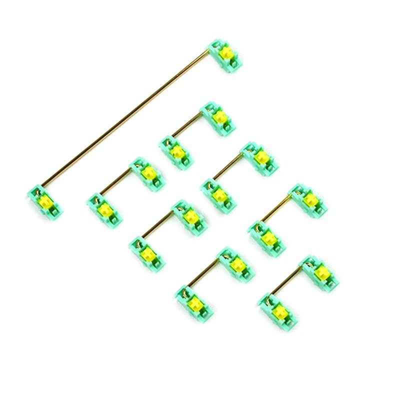 メカニカルキーボード用に取り付けられたスタビライザー,60 64 68 84 87 96 104,メカニカルキーボード,チェリー,スタビライザー,6.25u 2u 7u,金色の鋼線