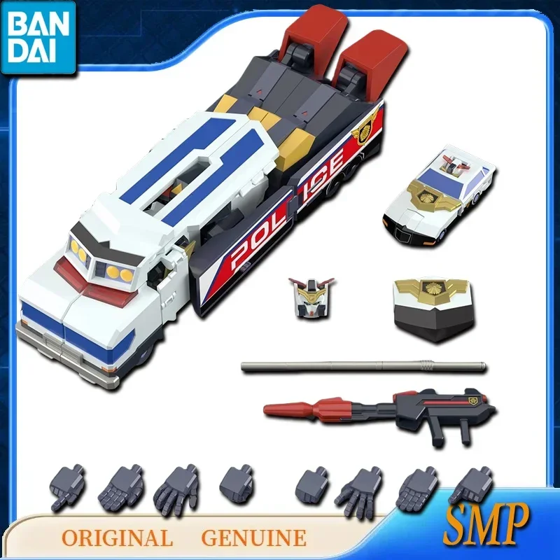 Bandai Original Genuine Gundam SMP BRAVE POLICE J-DECKER Anime Action Figures Toys for Kids Gift Assembly Model Ornaments