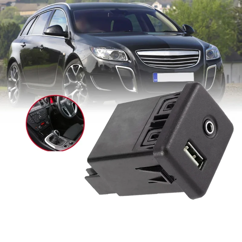 For Opel Vauxhall Insignia A MK7 Astra K GMC Chevrolet Buick 13599456 Car USB & AUX Charging Port Module Socket Connector Switch