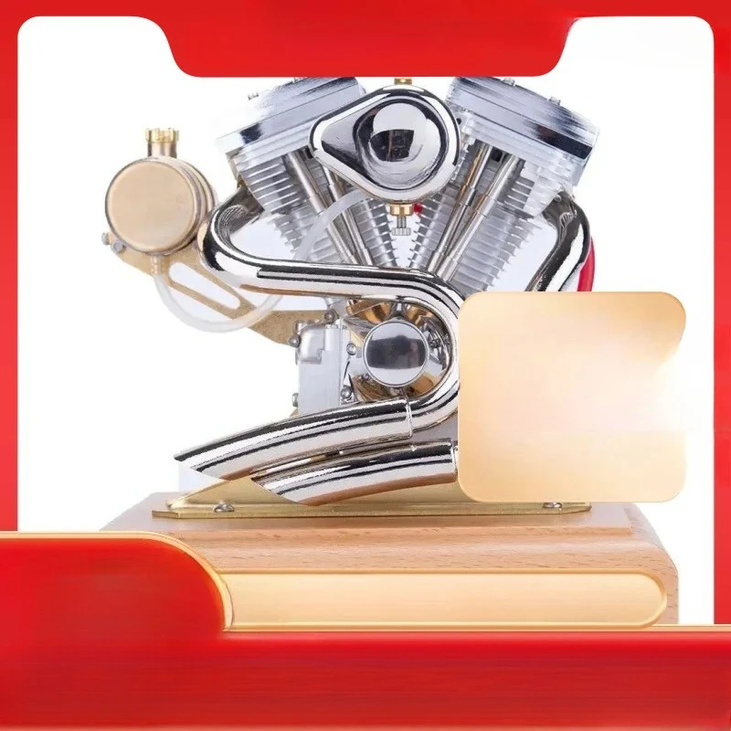 R34 4.2cc V-Twin four-stroke  engine mini retro motorcycle internal combustion engine model