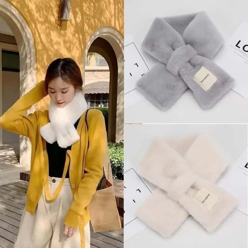 2025 gran oferta bufanda de piel de conejo auténtica para mujer, bufanda de piel de conejo auténtica de 100% cálida para invierno, bufanda de piel de conejo auténtica para niñas, bufanda de piel hecha a mano