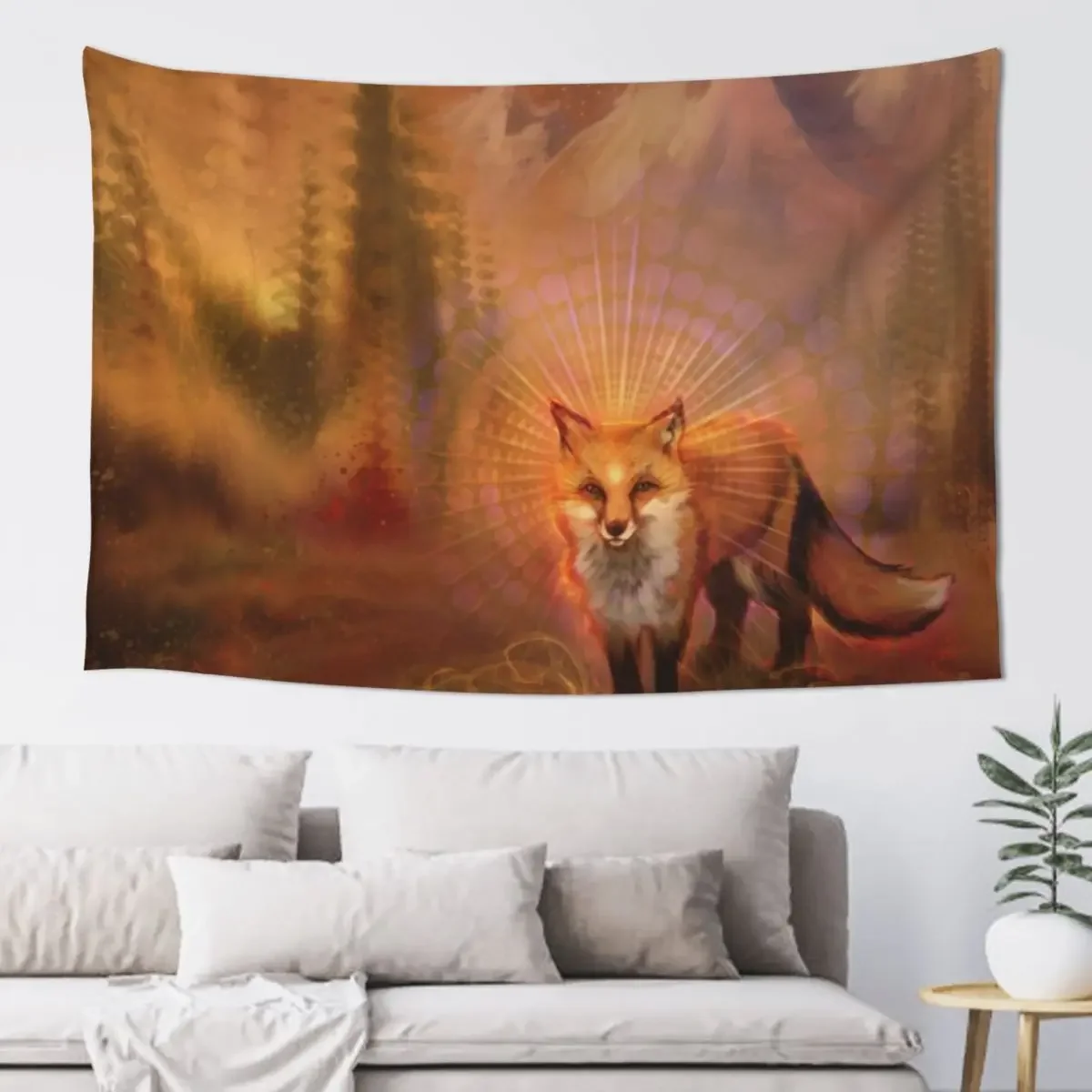 

Wise Fox Tapestry Decorative Paintings House Decoration Hanging Wall Tapestry