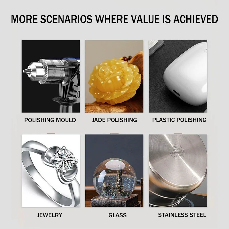 KJM Diamond Polishing Liquid 30g Multi-Material Grinding Fluid for Metal Jewelry Glass Ceramic Jade Stainless Steel - Shining
