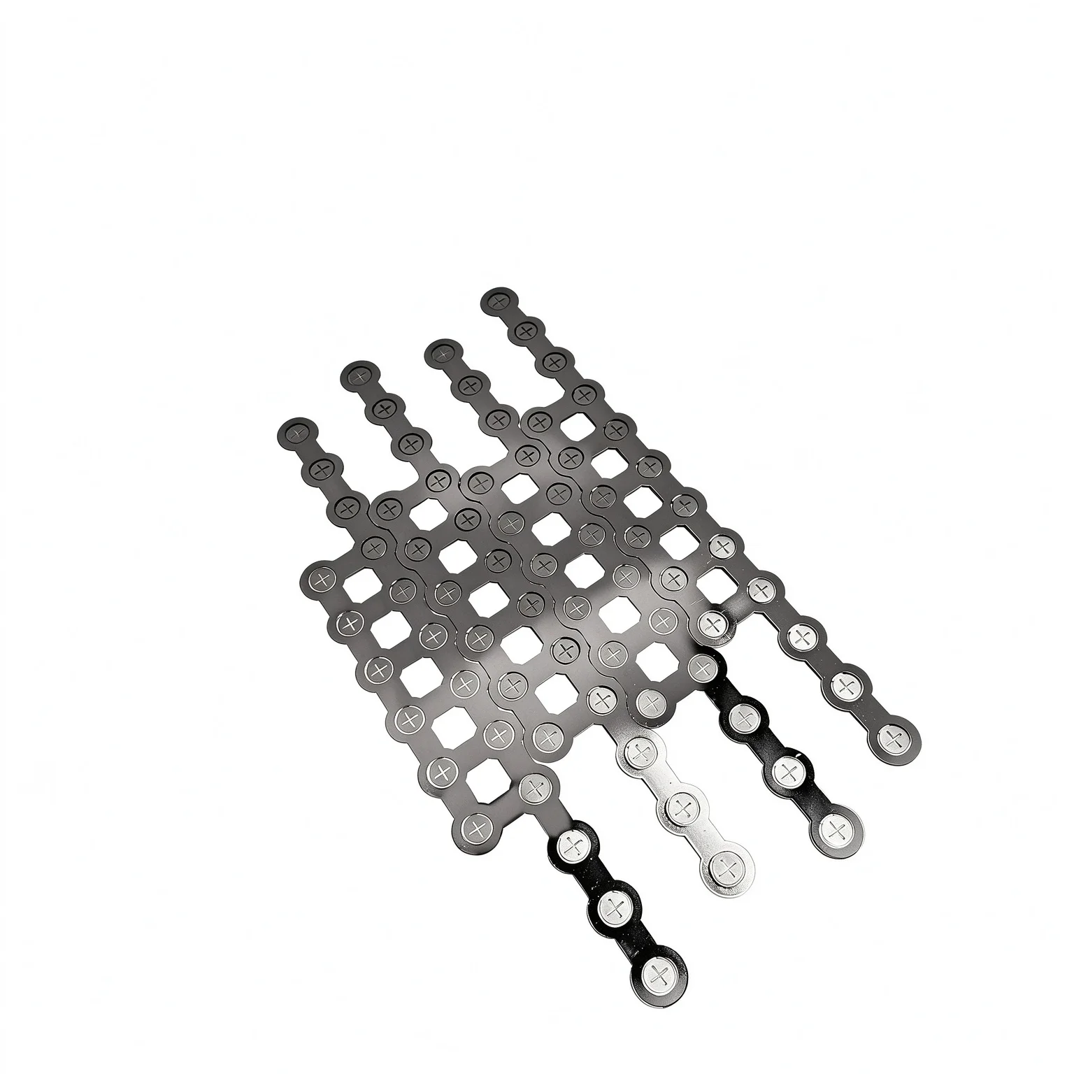32650 / 32140 Copper-Nickel Welding Tabs, 3P Battery Busbar, Pure Copper Positive & Negative Busbar, Spacing 34.5mm