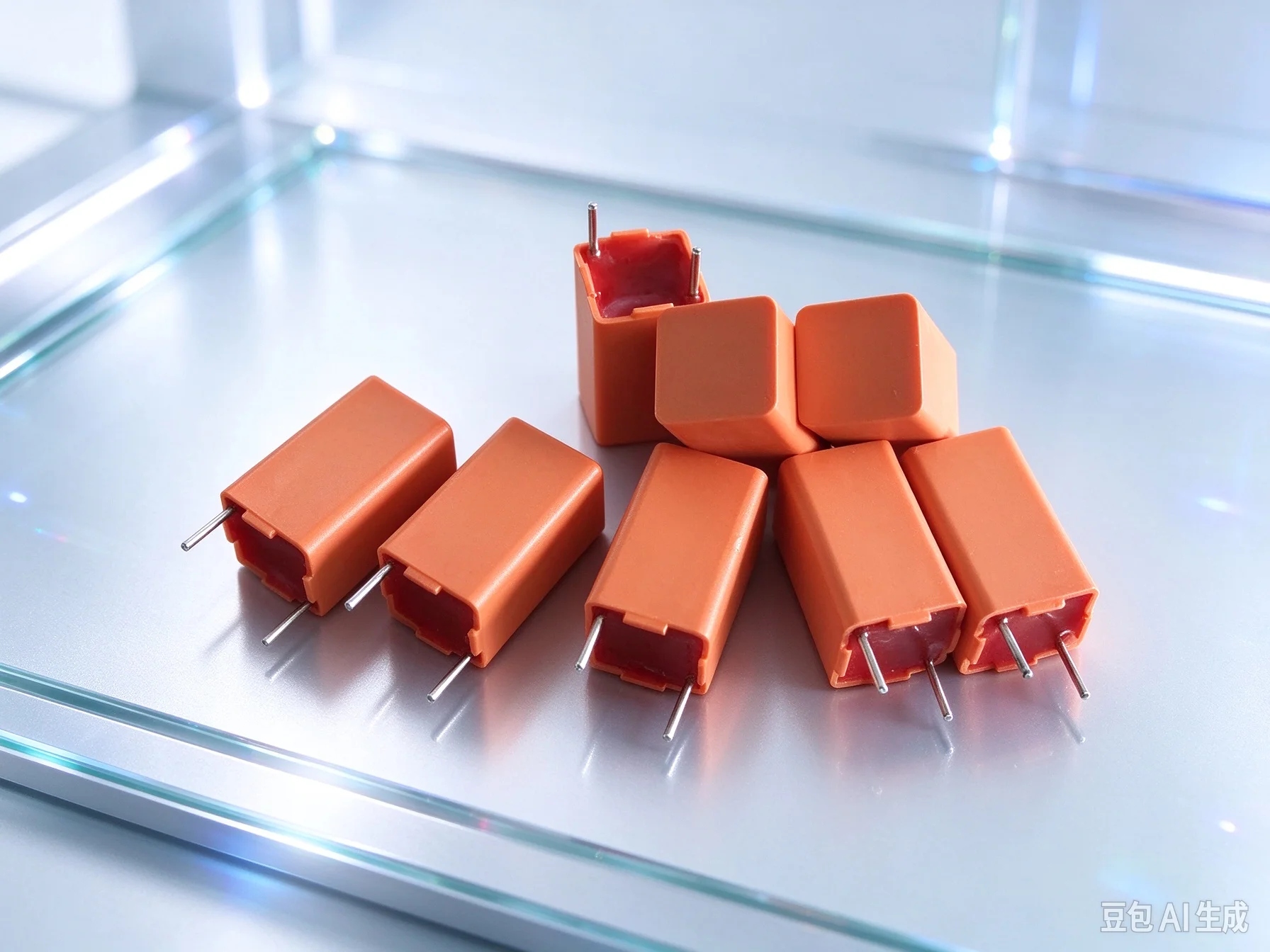 Vintage   for SIEMENS KP 13300PF 63V Red Foil Audio Capacitor  30pcs