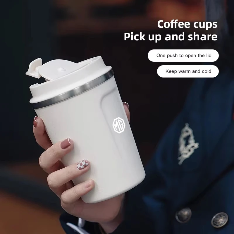 Portable Car Logo Insulated Car Coffee Mug Coffee Cup Fit MG ZS MG4 EV 5 6 7 HS GT GS MG3 EZS 3SW Cyberster ES5 ONE MARVEL-R