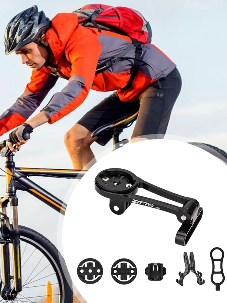 Adjustable Bicycle Computer Holder Waterproof Bicycle Stem Computer Mount Mountian Bike Stopwatch Stand for Garmin/Wahoo/Bryton