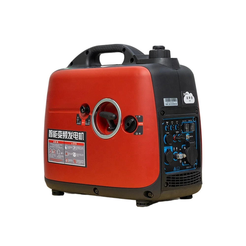 Small Gasoline Oil Generador with Electric Start for Home / 2000W T2800 1kW Mini Portable Inverter Super Silent Generator