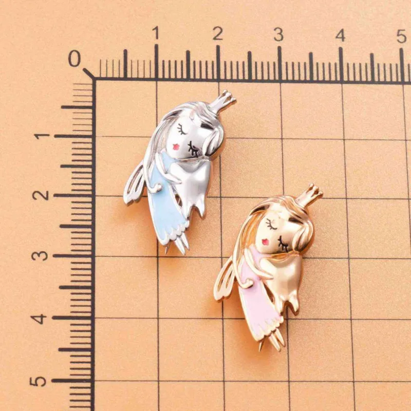 Harong New Dental Care Brooch Cute Angel Doctor Enamel Pin Badge for Dental Medicine Student Teacher Graduation Gift