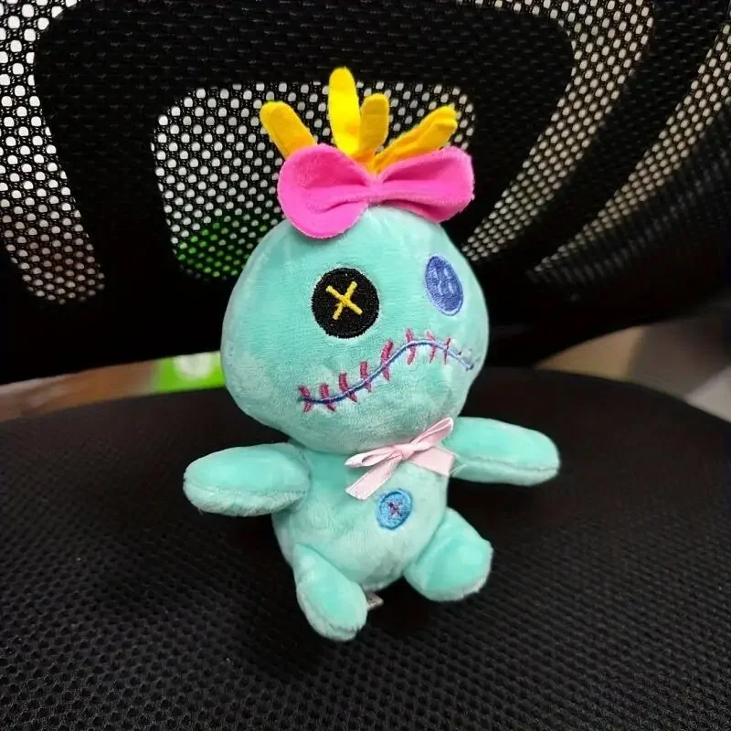 Kawaii Disney Lilo & stitch juguetes de peluche llavero mochila de dibujos animados colgante periféricos de animé muñeca regalos de cumpleaños para niños y niñas