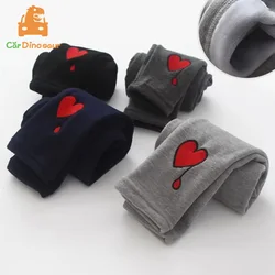 2025 Winter Warm 2 3 4 6 8 10 Years Children Cute Princess Clothing Kids Child Baby Girls Winter Plus Velvet Thickening Leggings