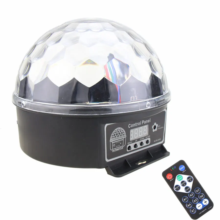 Eshiny Mini 3/6W Crystal Magic Ball Rgb 6 Kleur Led Podium Effect Licht Roterende Full Color Dj serpeling Partij Kamer Disco Bulb Lamp R5