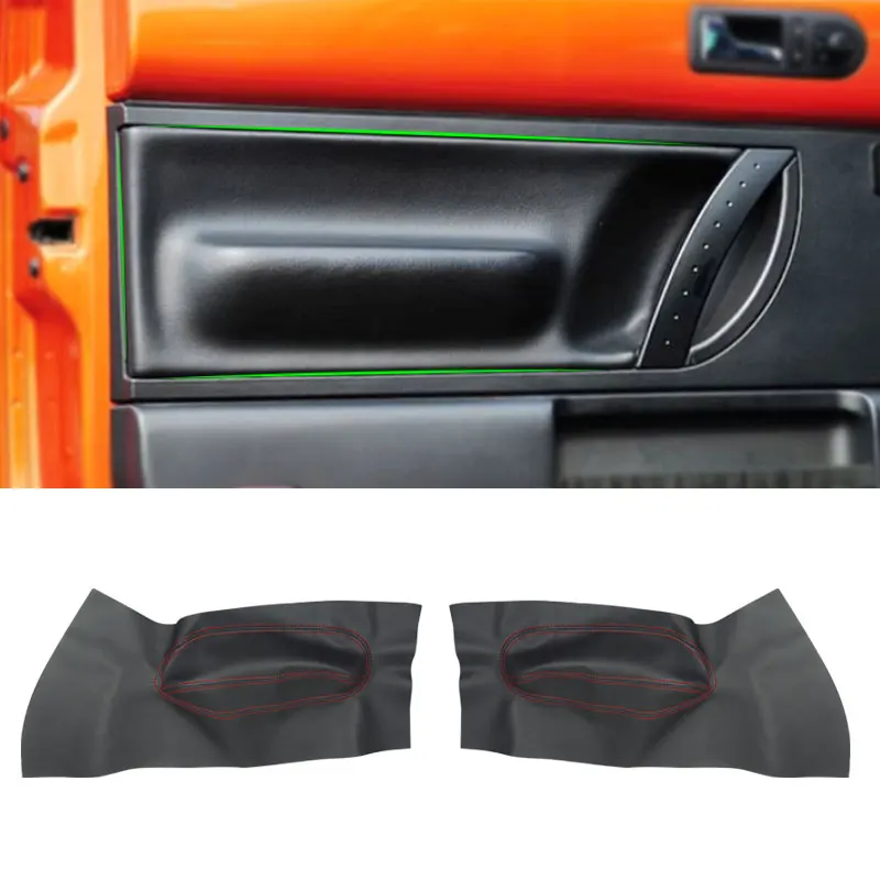 

For VW Beetle 1998 1999 2000 2001 2002 - 2010 Car Front Door Handle Armrest Panel Microfiber Leather Cover Protective Trim