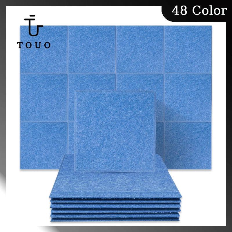 

TOUO 3D Acoustic Panels 12 Pcs Sound Proof Wall Panel Wall Soundproofing Insulation Bedroom Treatment Home Accessories