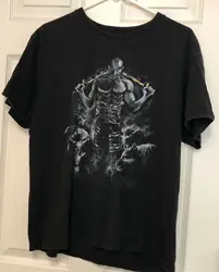 クールなデザインのウコサックキャラクターウルフがプリントされたTシャツ。メンズ半袖ラウンドネックTシャツ,コットン,S-3XL