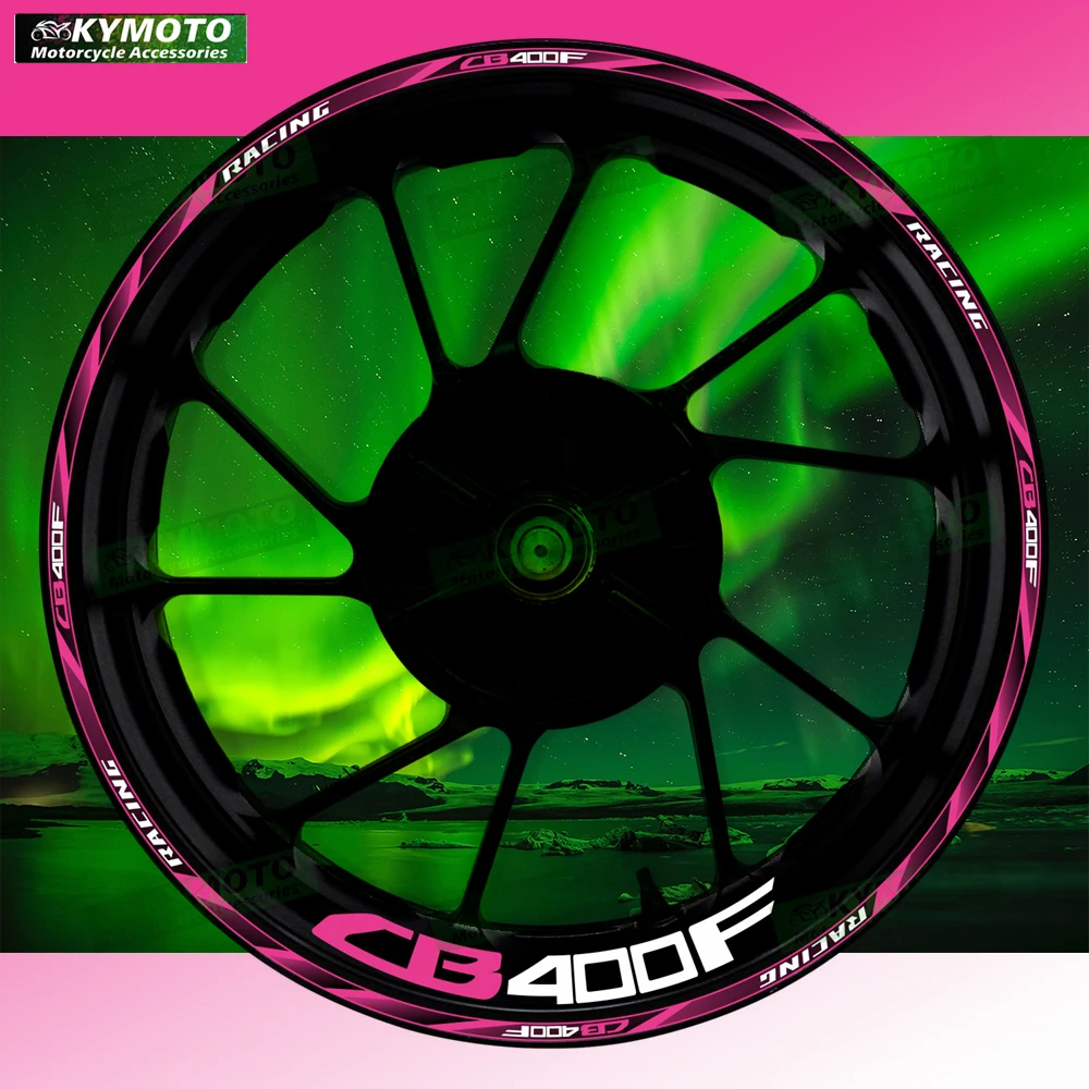 

For Honda CB400F CB 400F motorcycle accessories 17 inch front and rear wheel decals fairing wheel hub rim reflective stickers