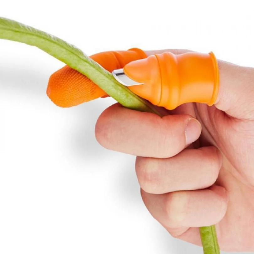 Silicone Special Thumb Cutter Fruit Picking Vegetable Separator Thumb Cutter Set Finger Protector Garden Tool Kitchen Cutter