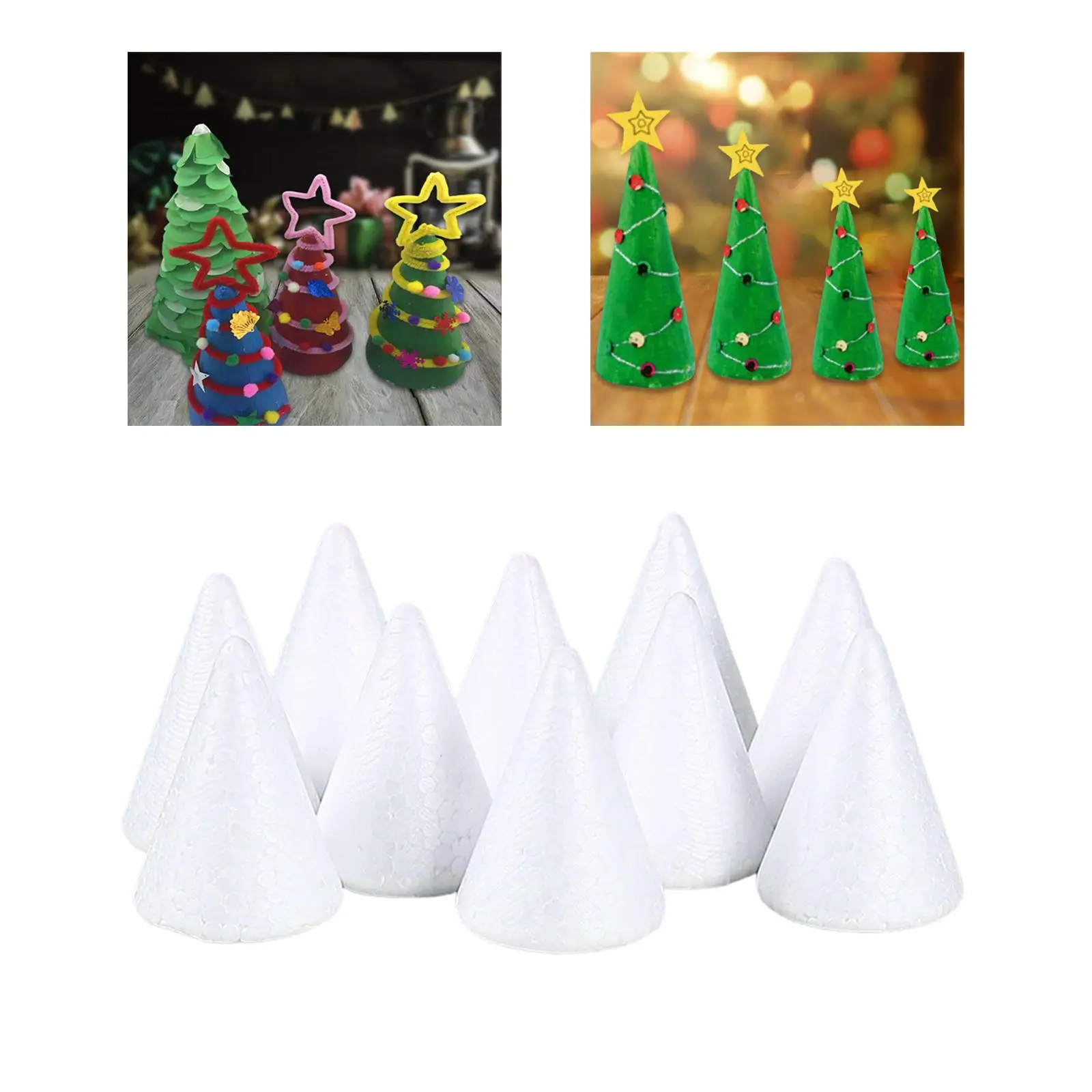 Foam Cone Craft DIY craft Supply Accessories for Kids in Church, Preschool,