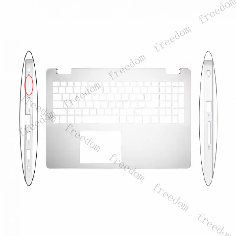 

HTS For Dell Vostro 15 3500 3501 3505 Laptop LCD Palmrest Cover Case No USB-C 0KGHJK Silver